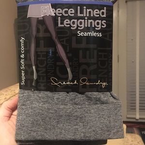 French Laundry fleece lined leggings. Gray. L/XL